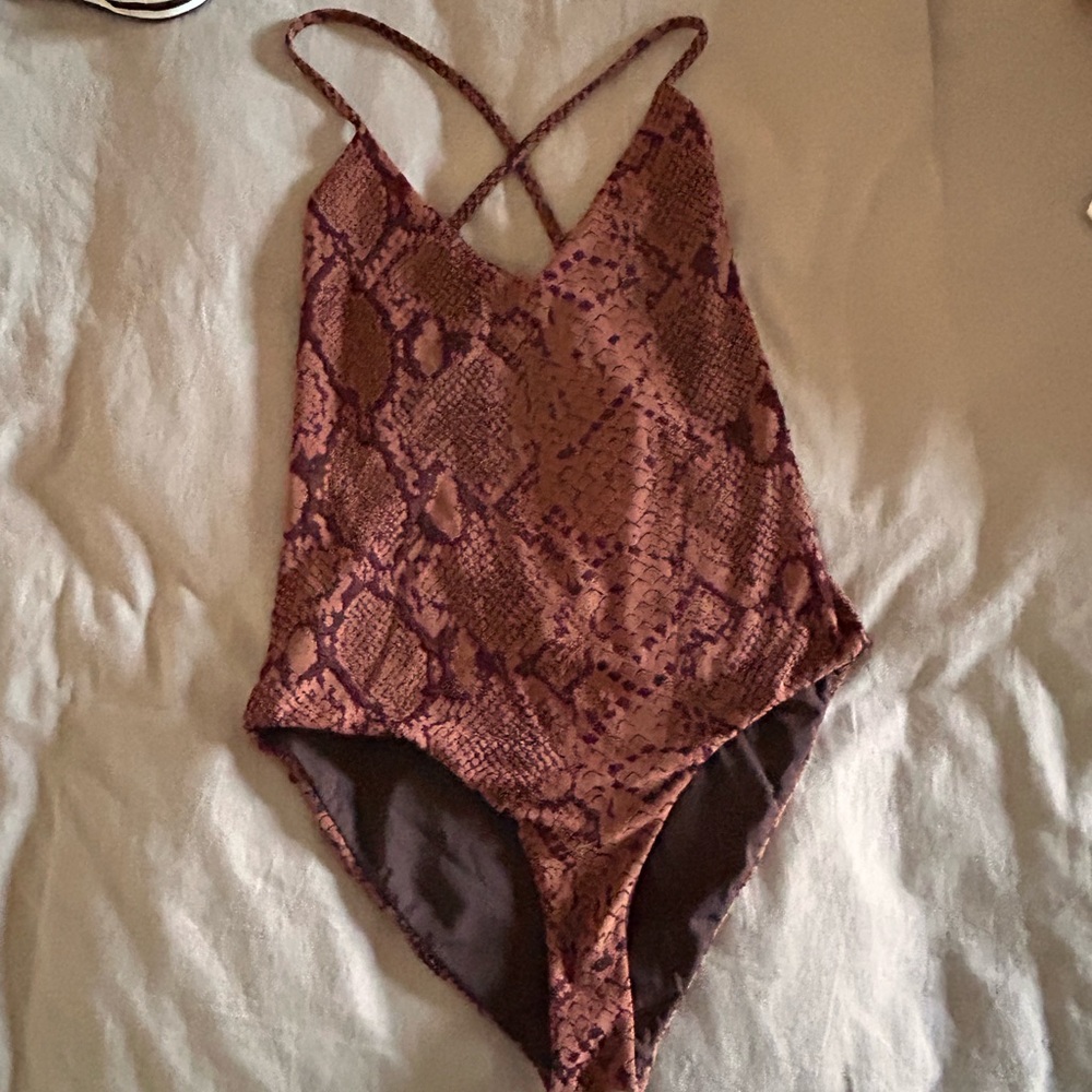Mara Hoffman Snake Print One Piece